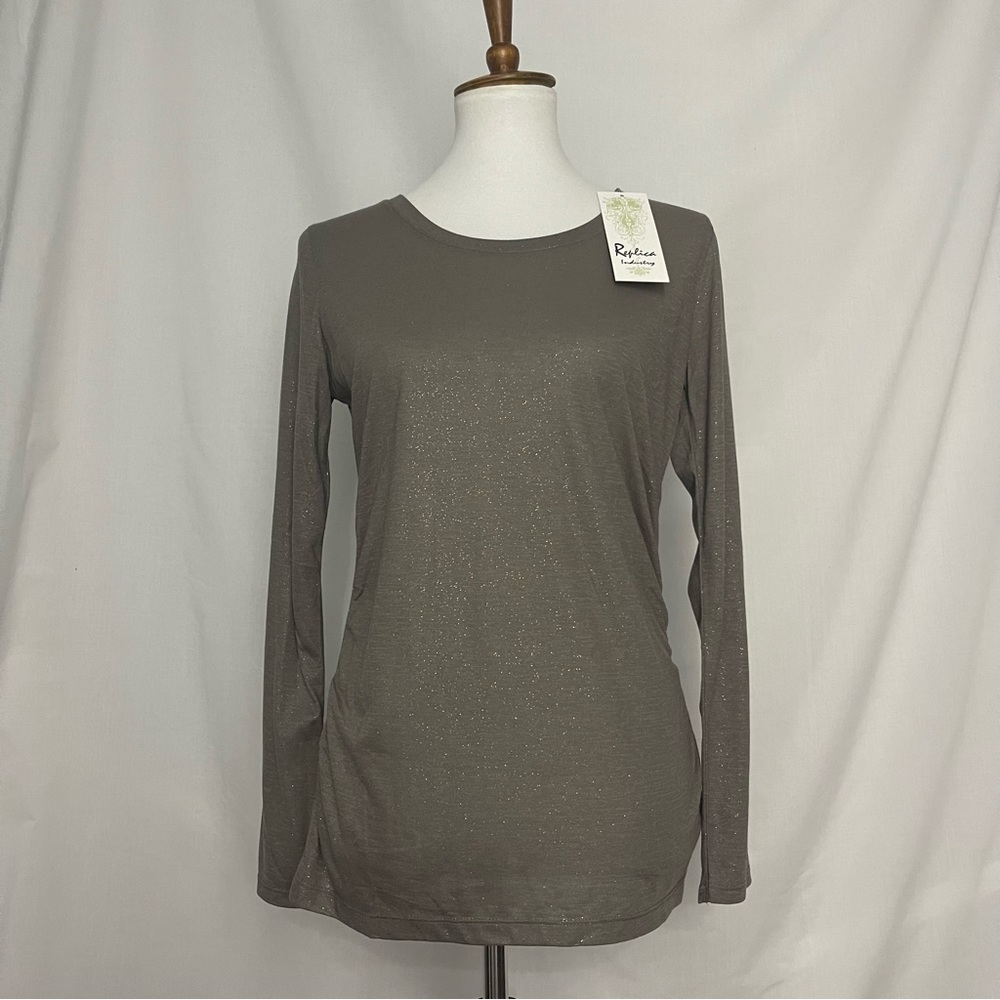 NWT Replica long sleeve shirt with gathering detail sz M